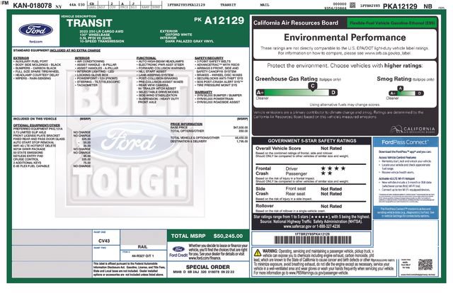 Used 2023 Ford Transit 250 Low Roof AWD image 28