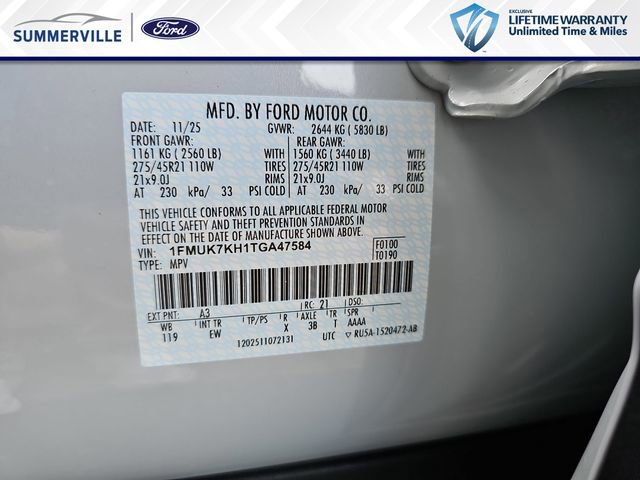 New 2026 Ford Explorer ST-Line w/ ST-Line Street Pack RWD image 37