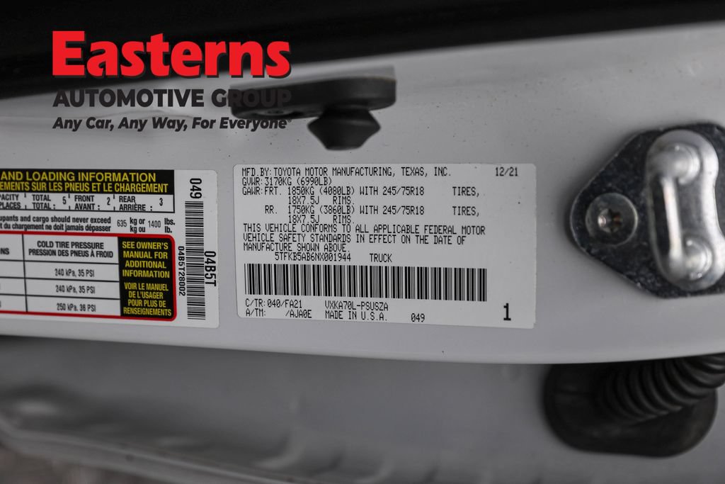 Used 2022 Toyota Tundra SR w/ SR Tow Package RWD image 34