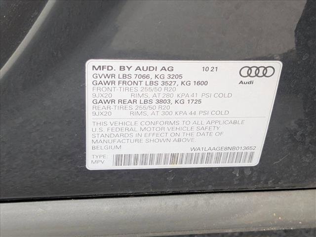 Used 2022 Audi e-tron Premium Plus w/ Premium Plus Package image 14