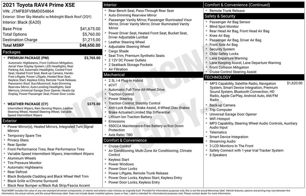 Used 2021 Toyota RAV4 XSE w/ Premium Package AWD/4WD image 4