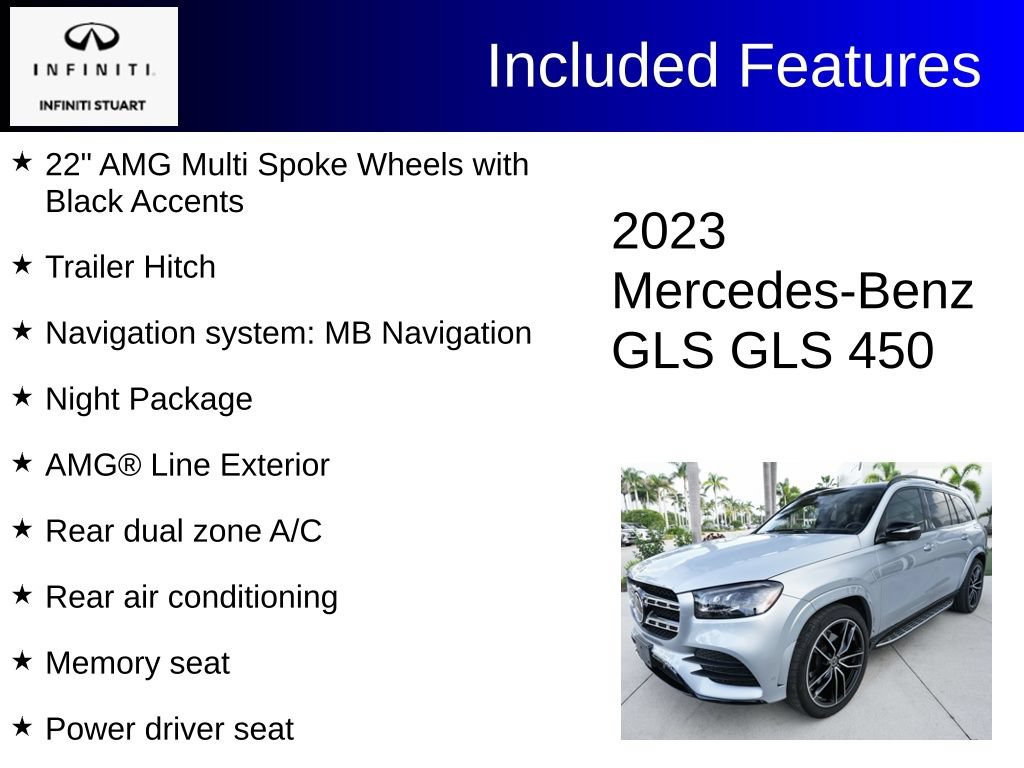 Used 2023 Mercedes-Benz GLS 450 4MATIC image 3