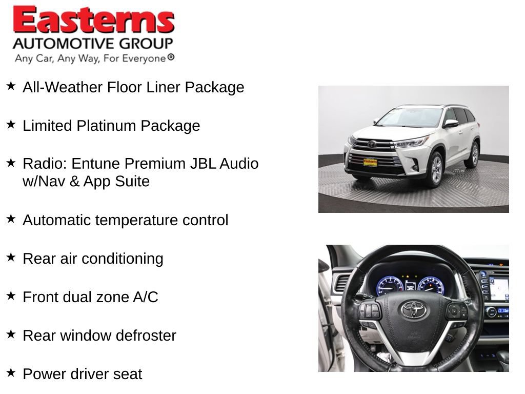 Used 2017 Toyota Highlander Limited Platinum AWD/4WD image 13