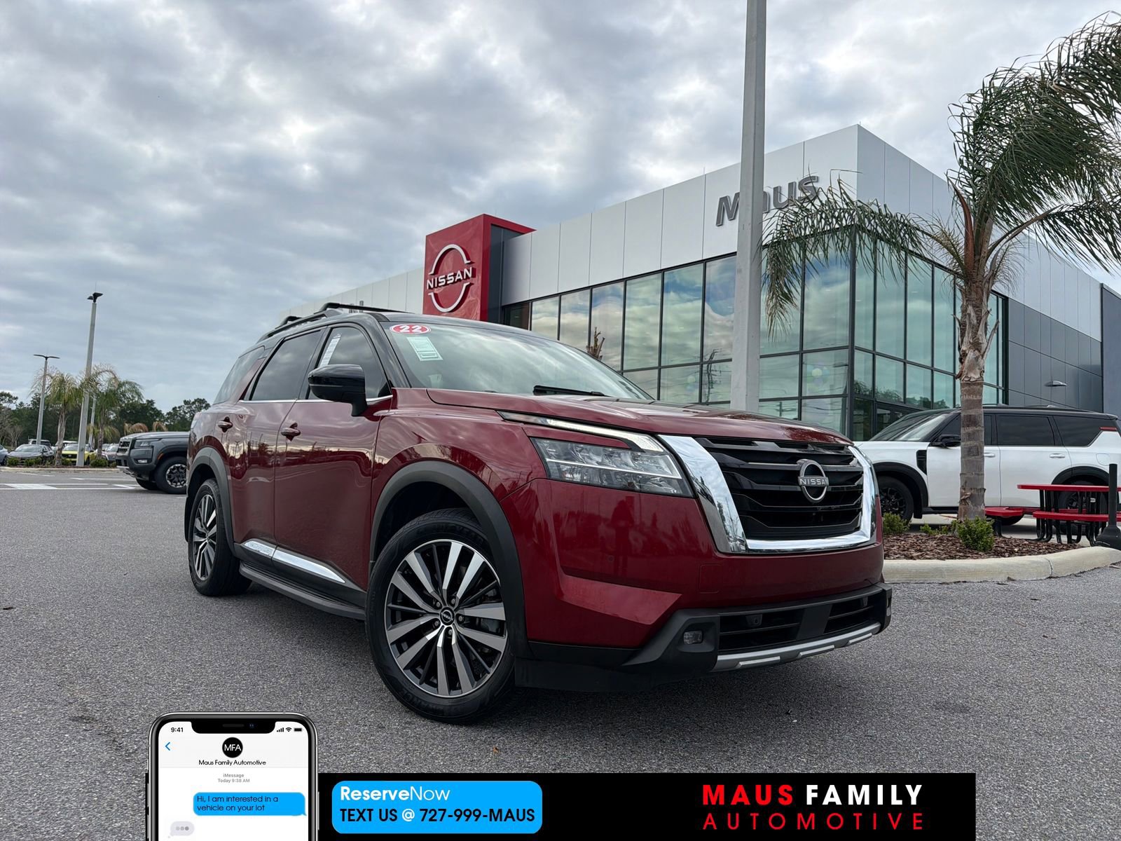 Used 2022 Nissan Pathfinder Platinum w/ Cargo Package