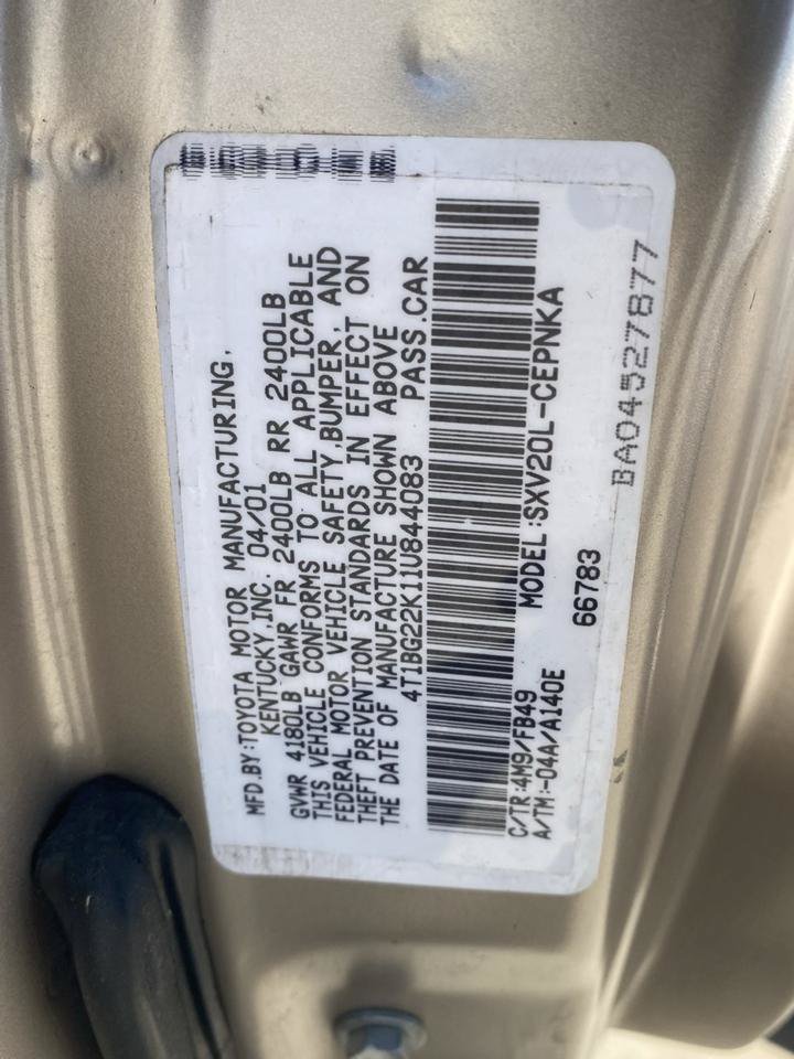 Used 2001 Toyota Camry XLE FWD image 16
