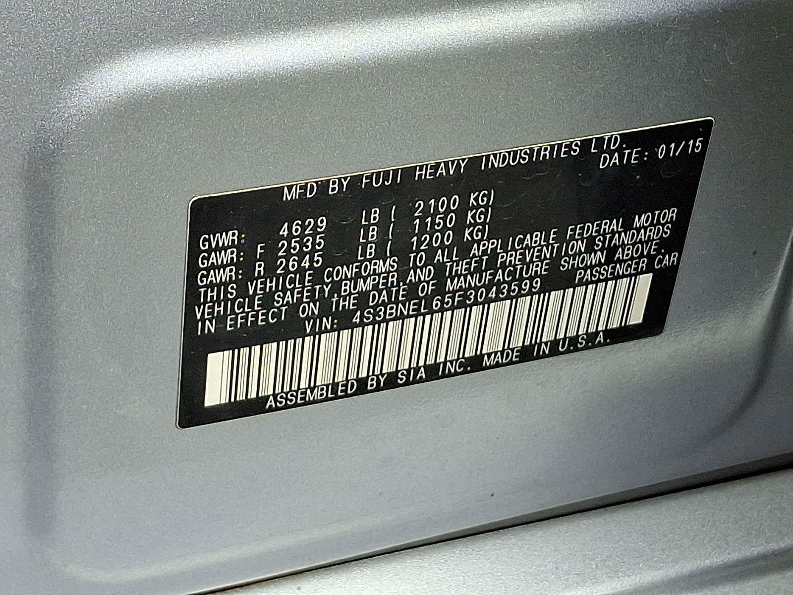 Used 2015 Subaru Legacy 3.6R Limited AWD/4WD image 27