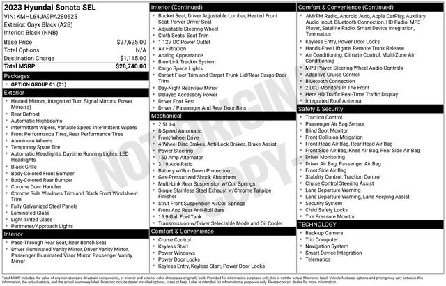 Used 2023 Hyundai Sonata SEL image 33