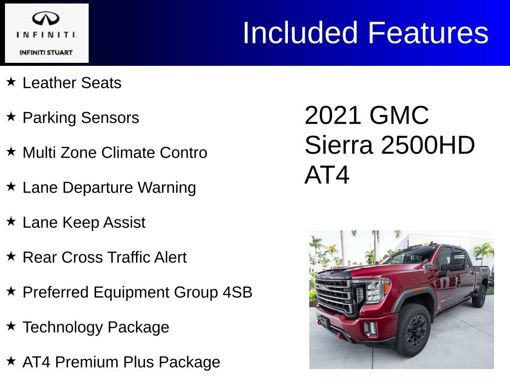 Used 2021 GMC Sierra 2500 AT4 w/ AT4 Premium Plus Package AWD/4WD image 3