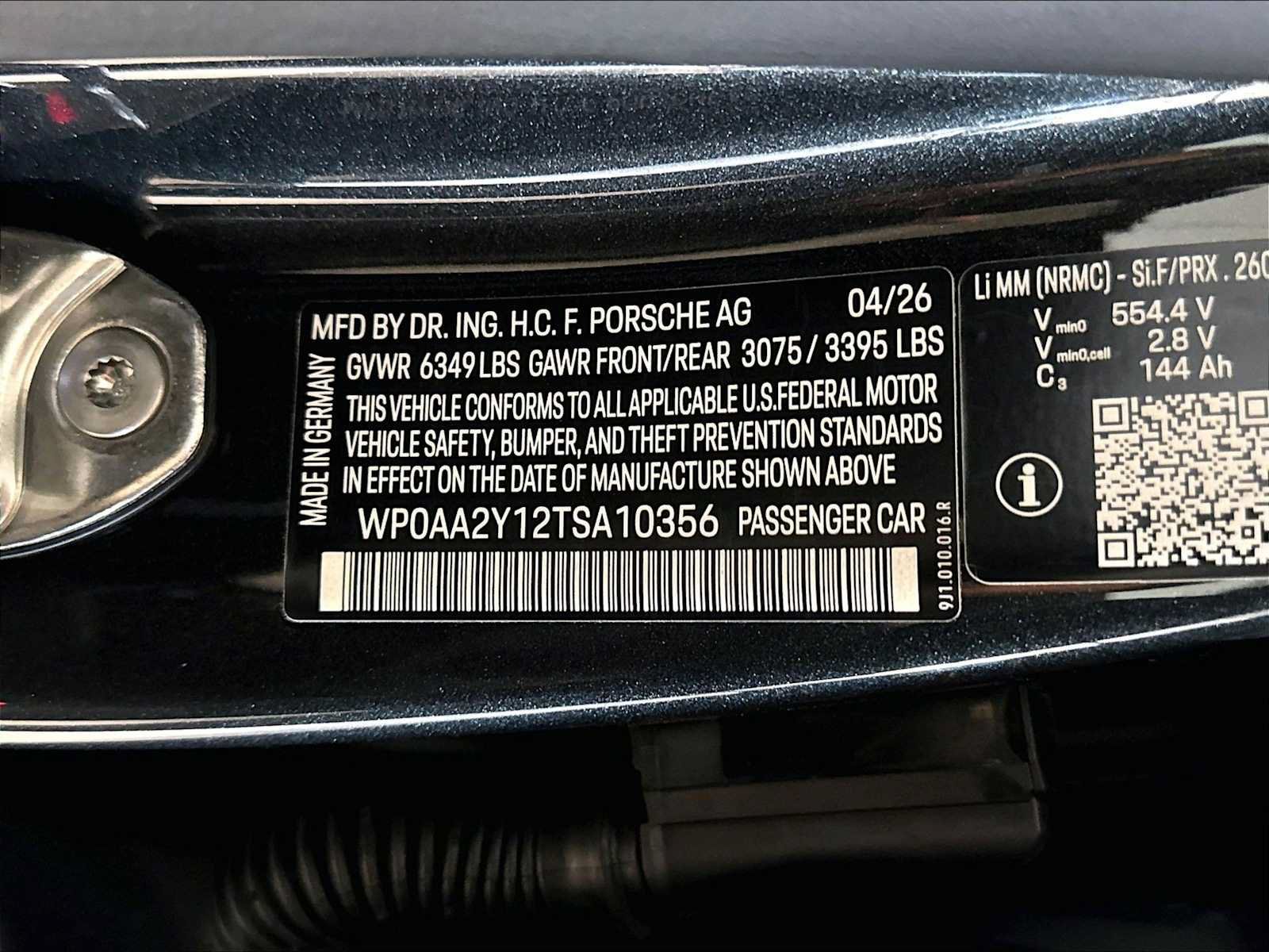 New 2026 Porsche Taycan AWD/4WD image 31