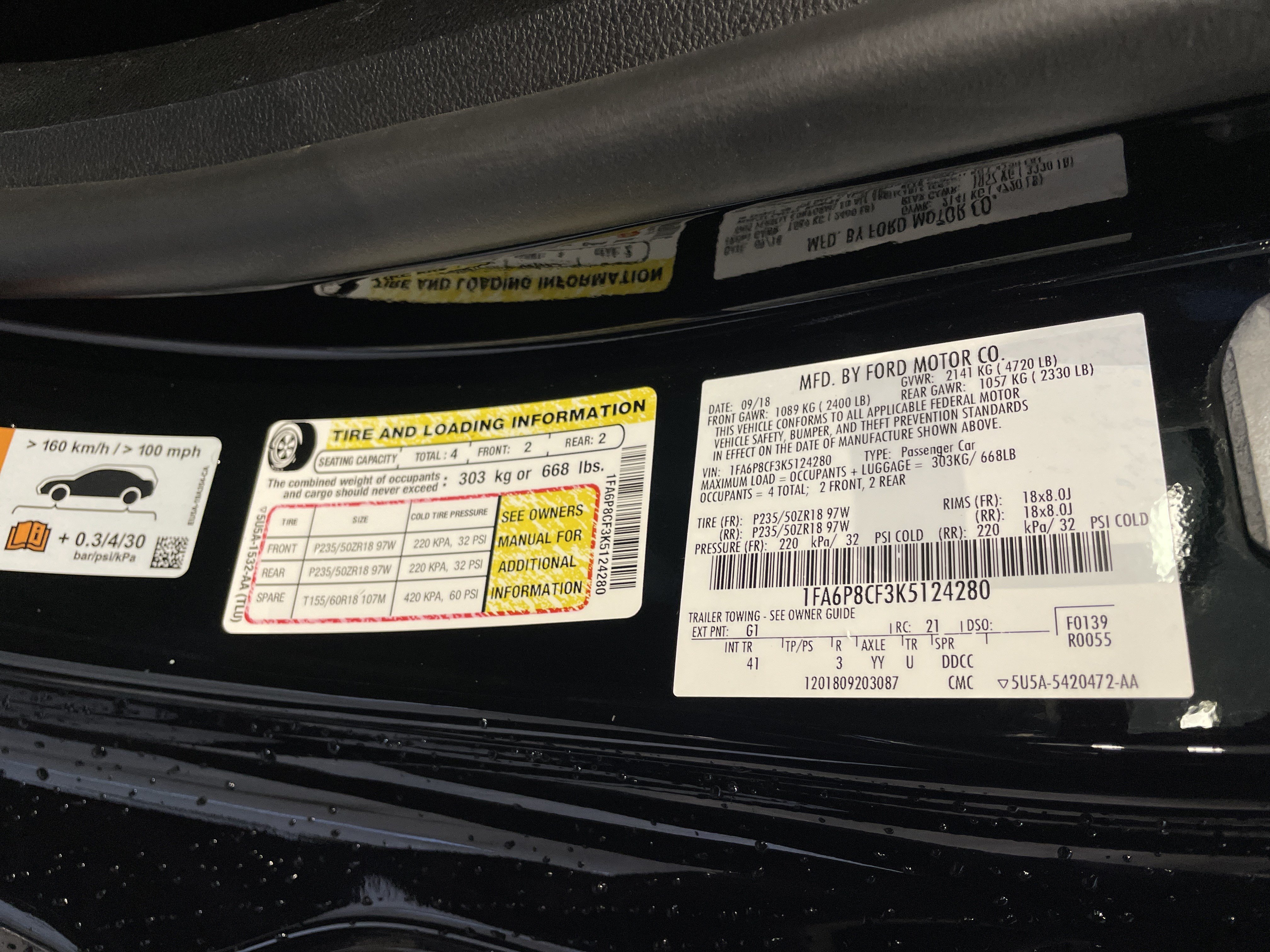 Used 2019 Ford Mustang GT Premium w/ Ford Safe & Smart Package RWD image 40