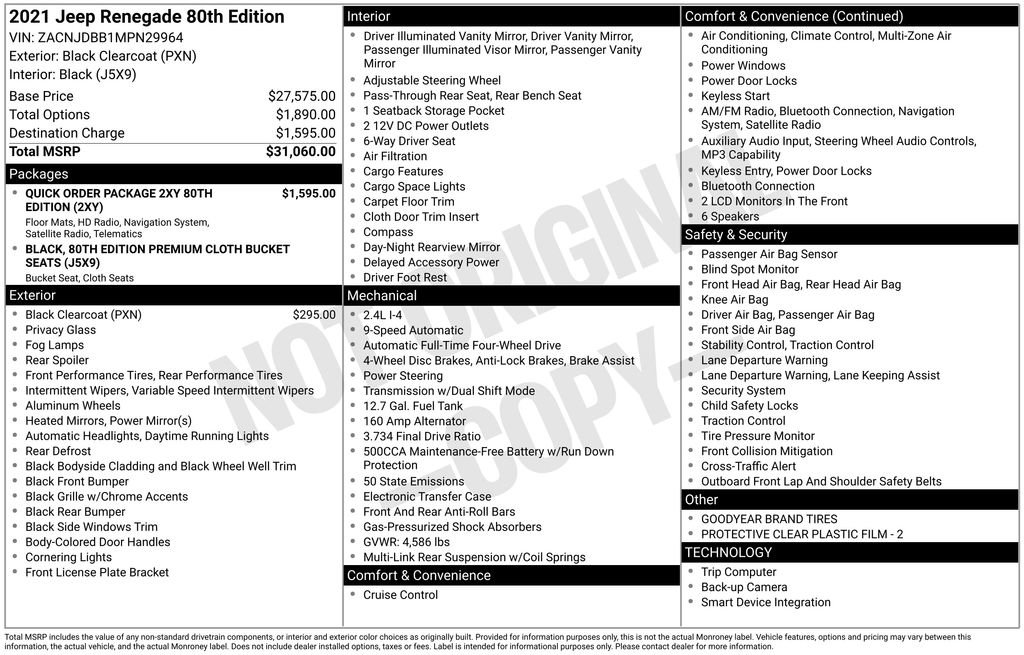 Used 2021 Jeep Renegade Latitude image 15