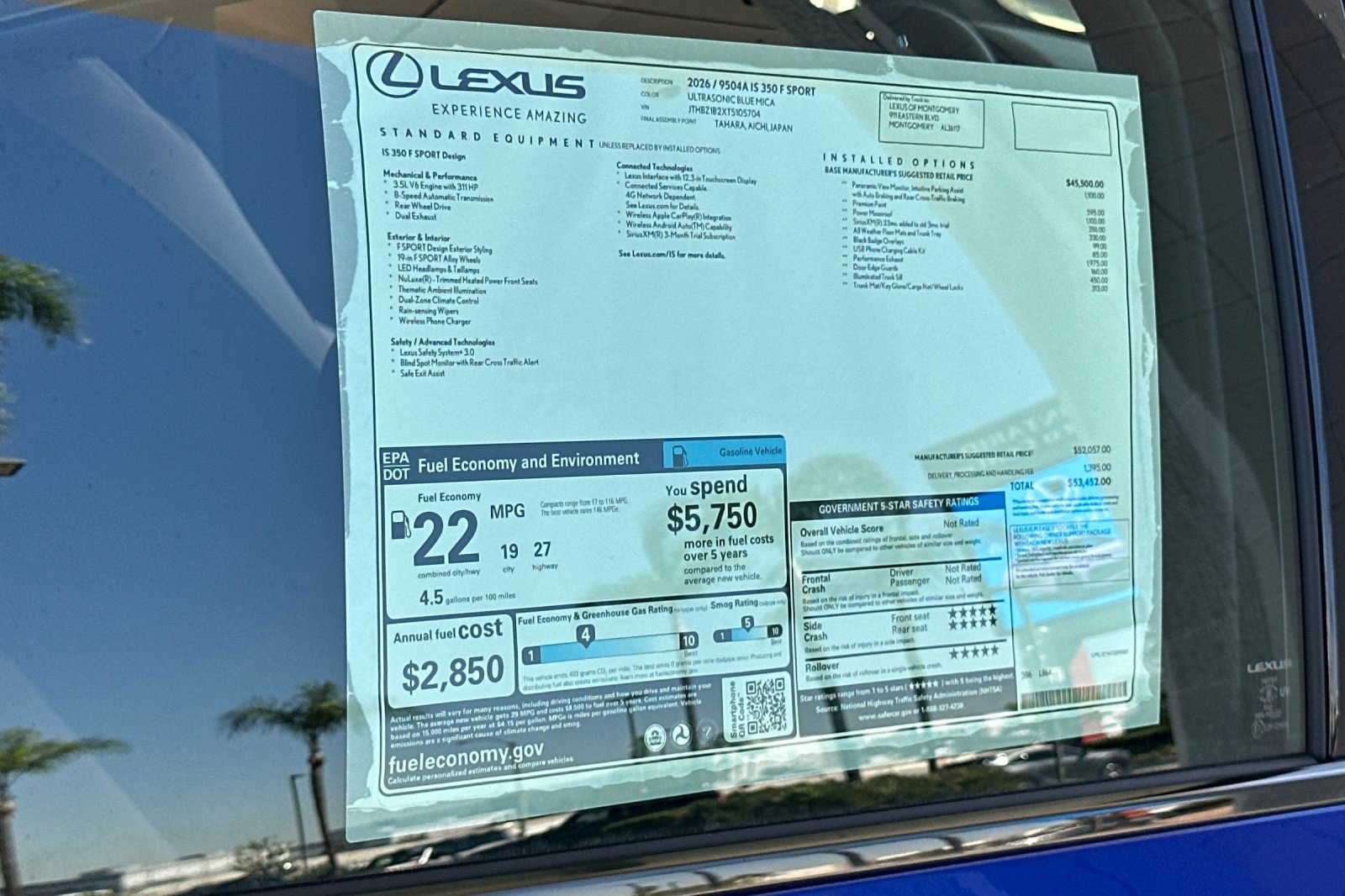 New 2026 Lexus IS 350 F Sport w/ Accessory Package Z1 RWD image 27