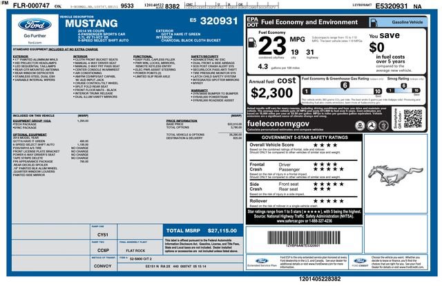 Used 2014 Ford Mustang Coupe w/ Equipment Group 102A image 56