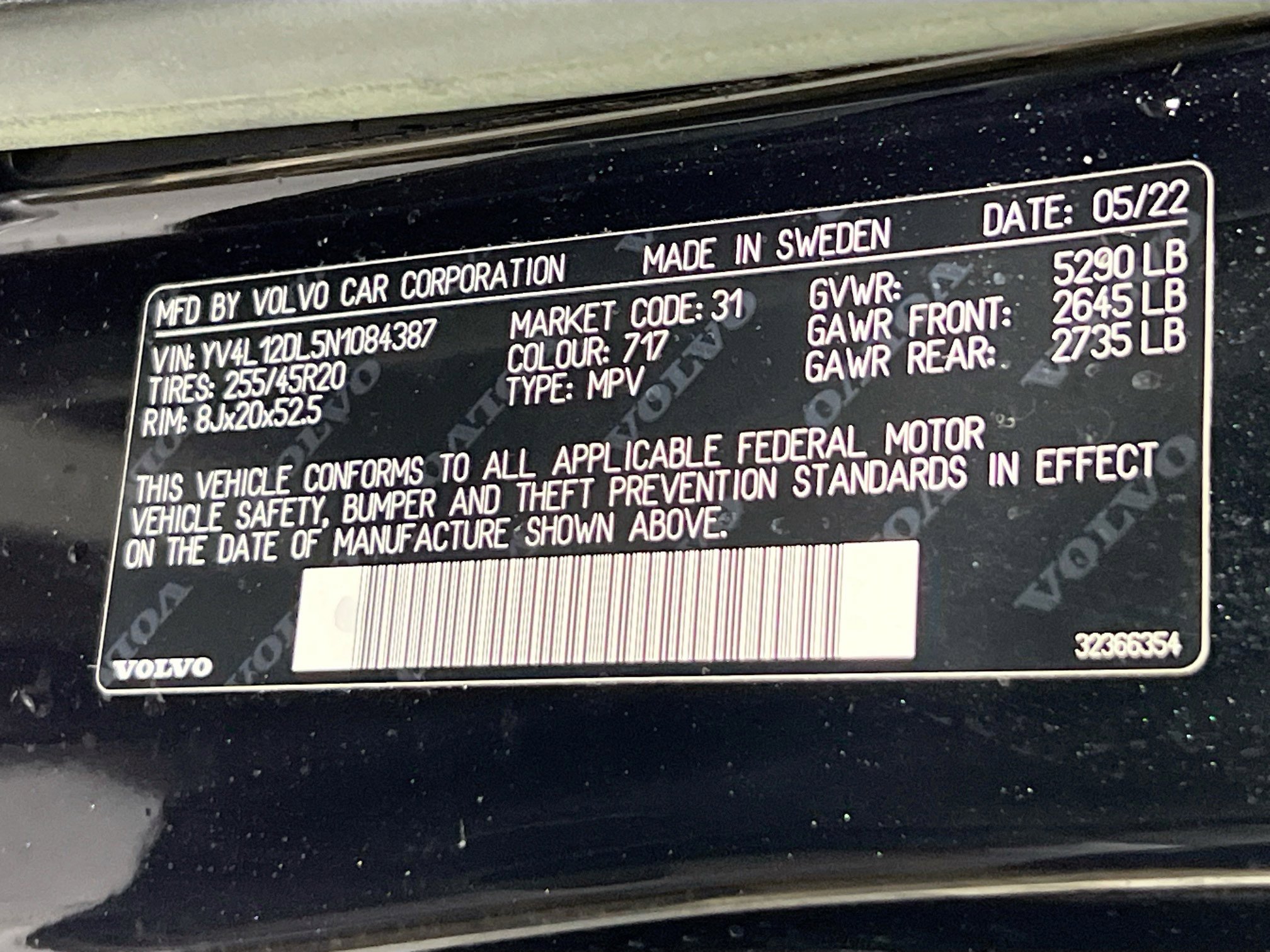 Used 2022 Volvo XC60 B5 Inscription w/ Advanced Package FWD image 32