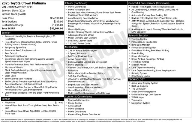 Certified 2025 Toyota Crown Platinum AWD/4WD image 22