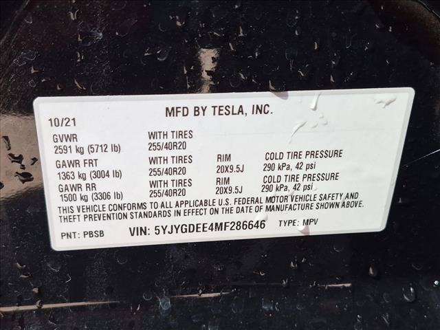 Used 2021 Tesla Model Y Long Range AWD/4WD image 16