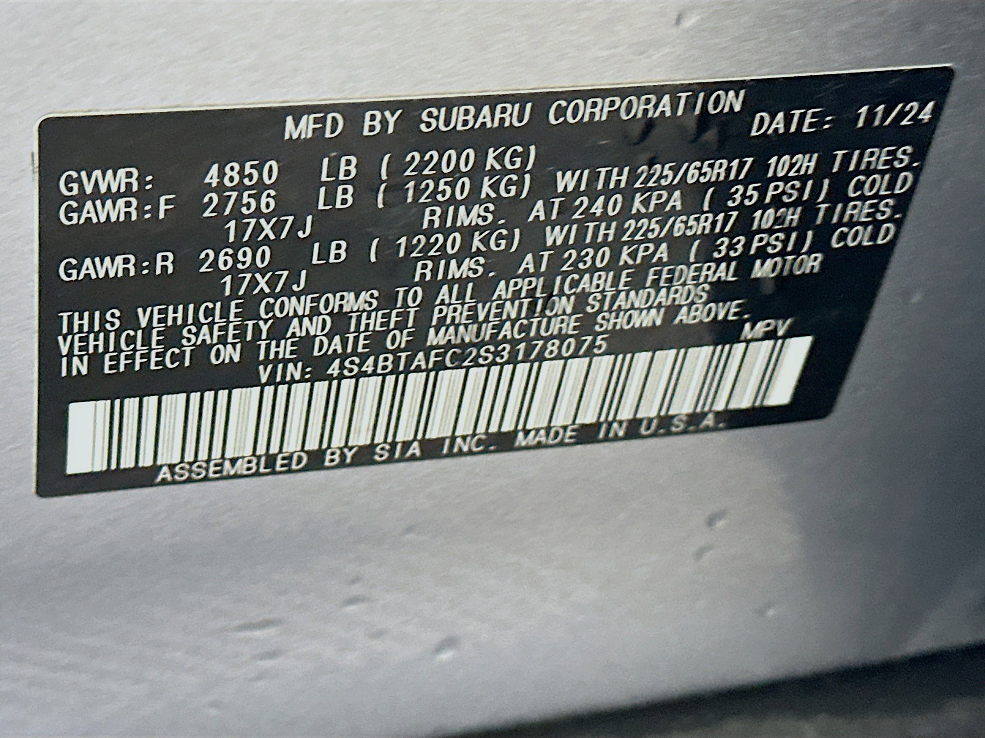 Used 2025 Subaru Outback Premium AWD/4WD image 12