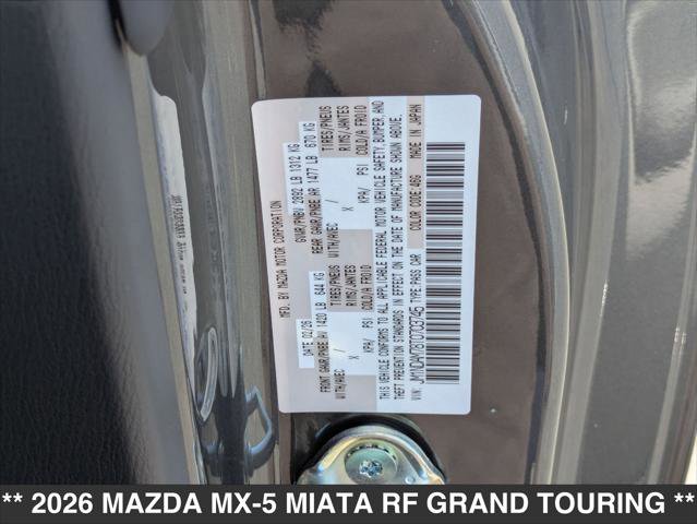 New 2026 MAZDA MX-5 Miata RF Grand Touring w/ Weather Package image 15