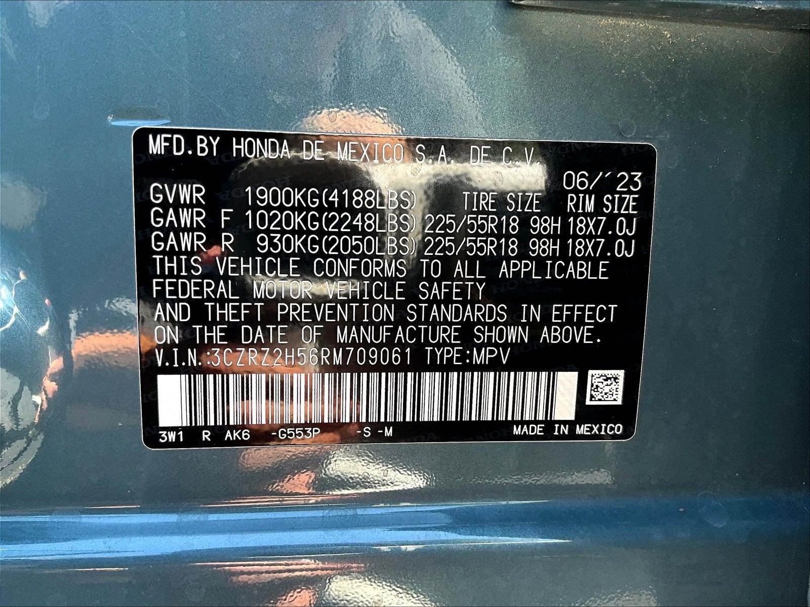 Certified 2024 Honda HR-V Sport image 19