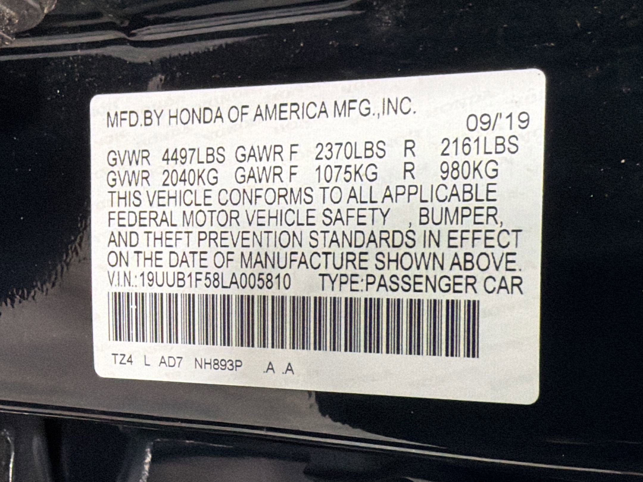 Used 2020 Acura TLX w/Technology Pkg image 20