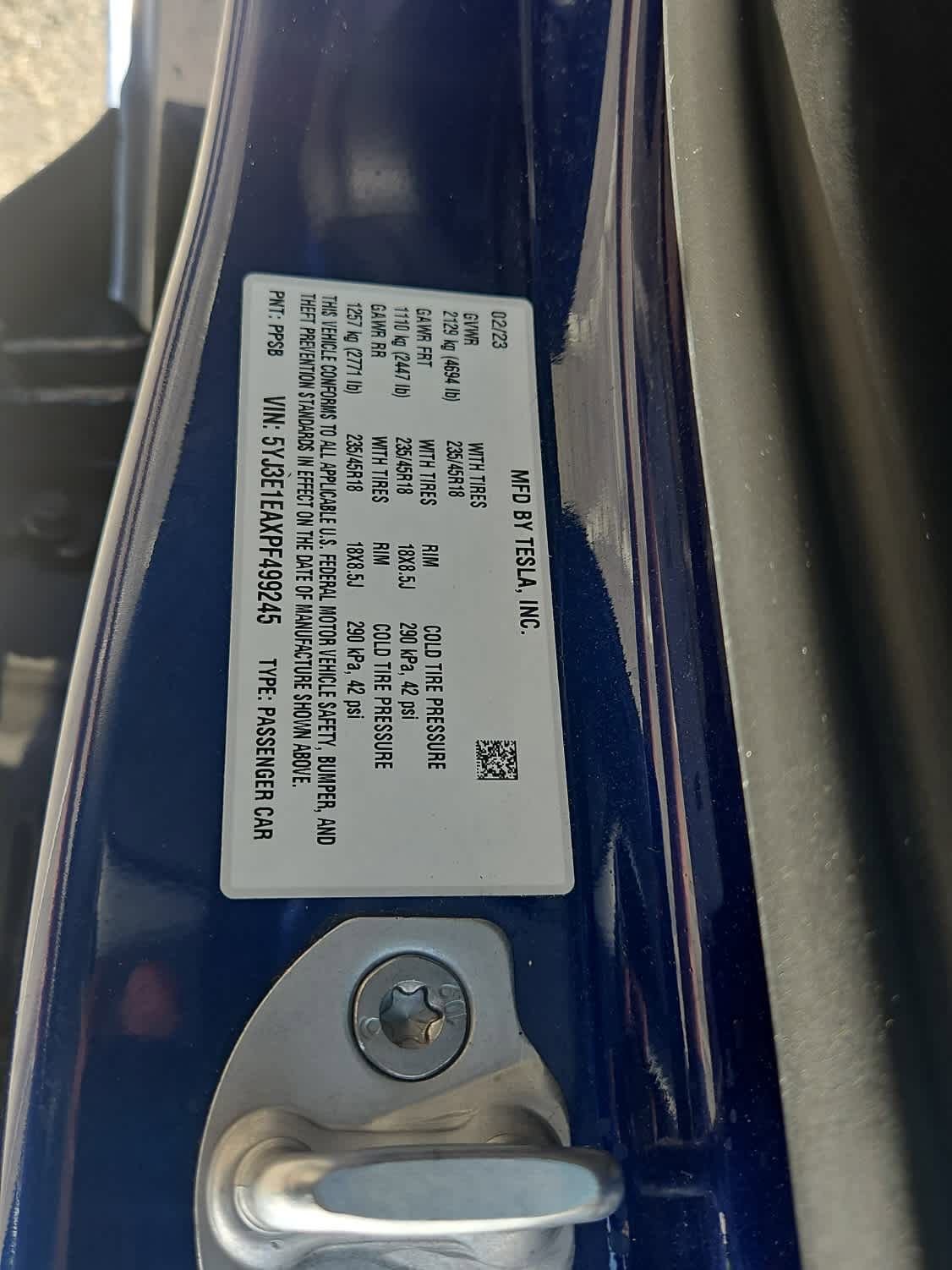 Used 2023 Tesla Model 3 Standard Range image 21