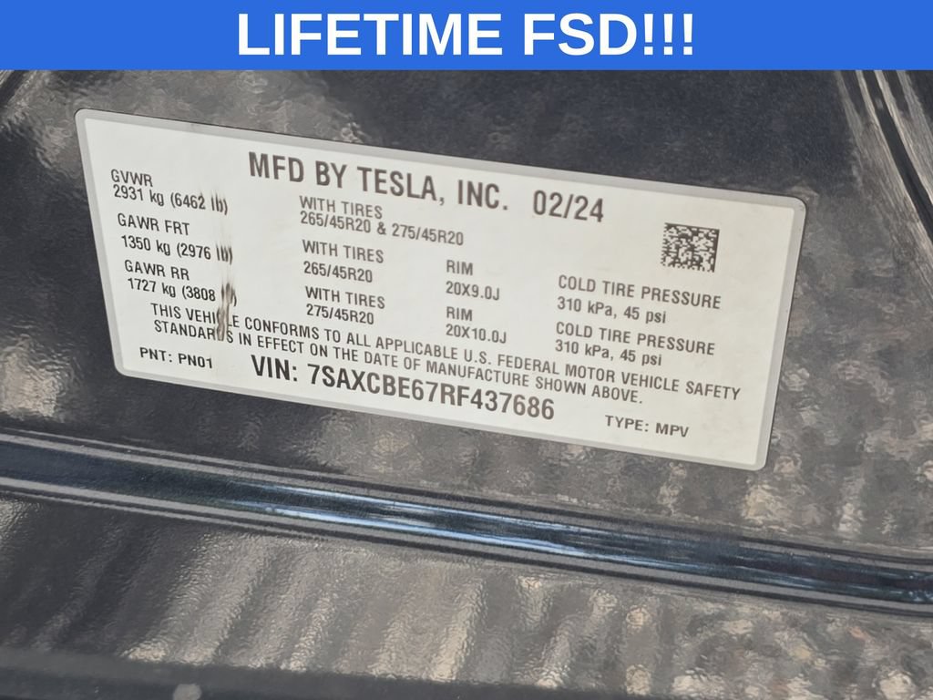 Used 2024 Tesla Model X Plaid AWD/4WD image 26