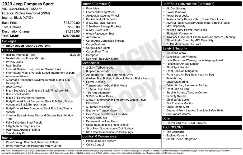 Used 2023 Jeep Compass Sport image 28