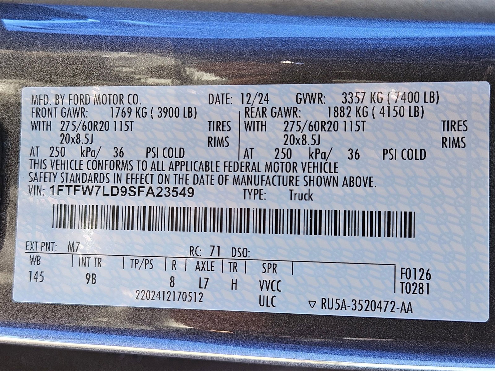 New 2025 Ford F150 Platinum w/ Equipment Group 702A High image 23