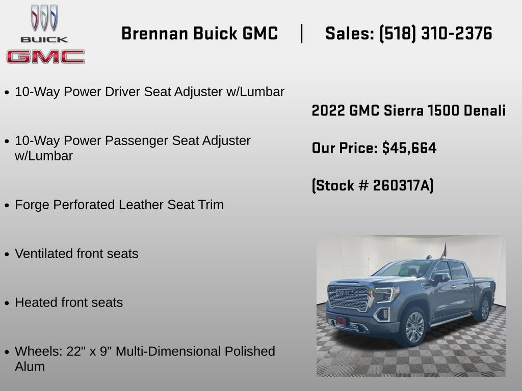 Certified 2022 GMC Sierra 1500 Denali w/ Denali Premium Package AWD/4WD image 29