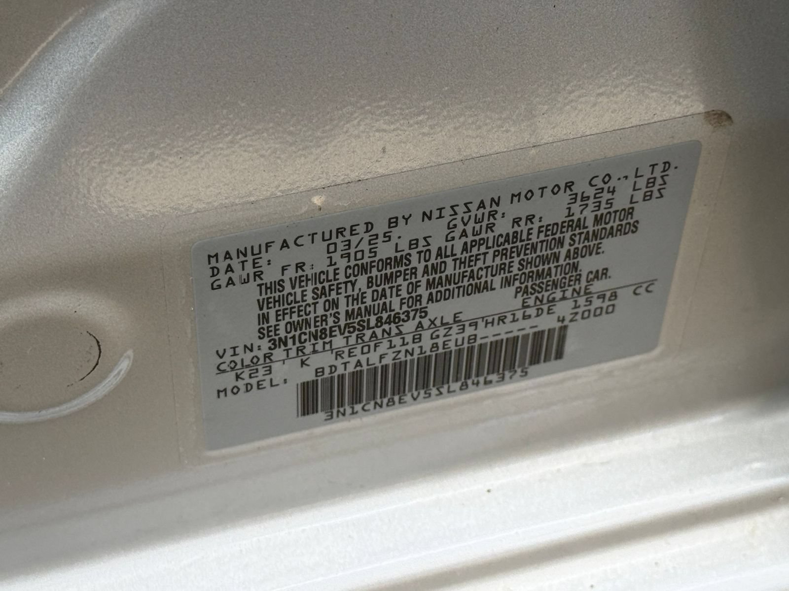 Used 2025 Nissan Versa SV FWD image 29