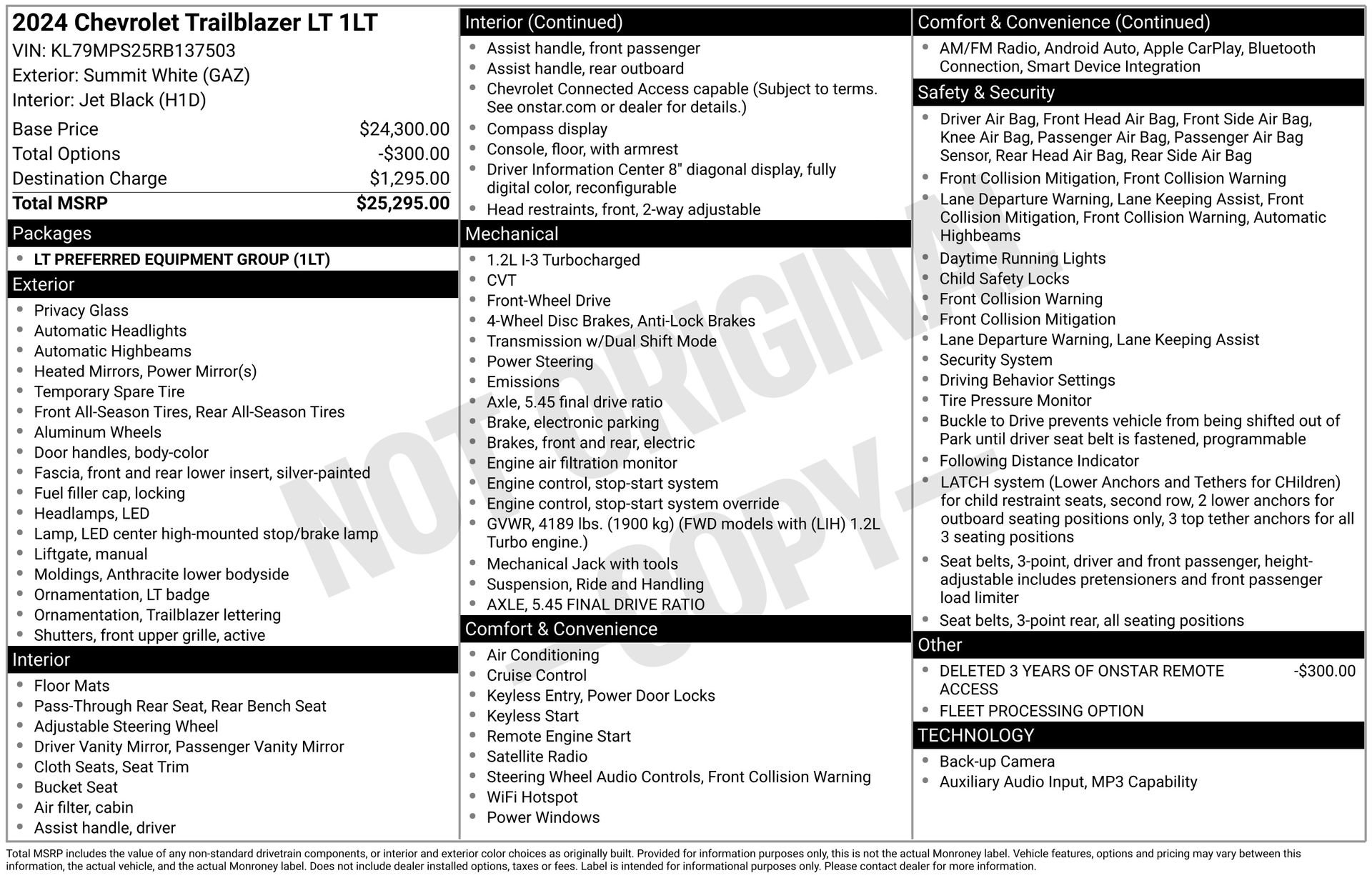 Used 2024 Chevrolet TrailBlazer LT FWD image 37