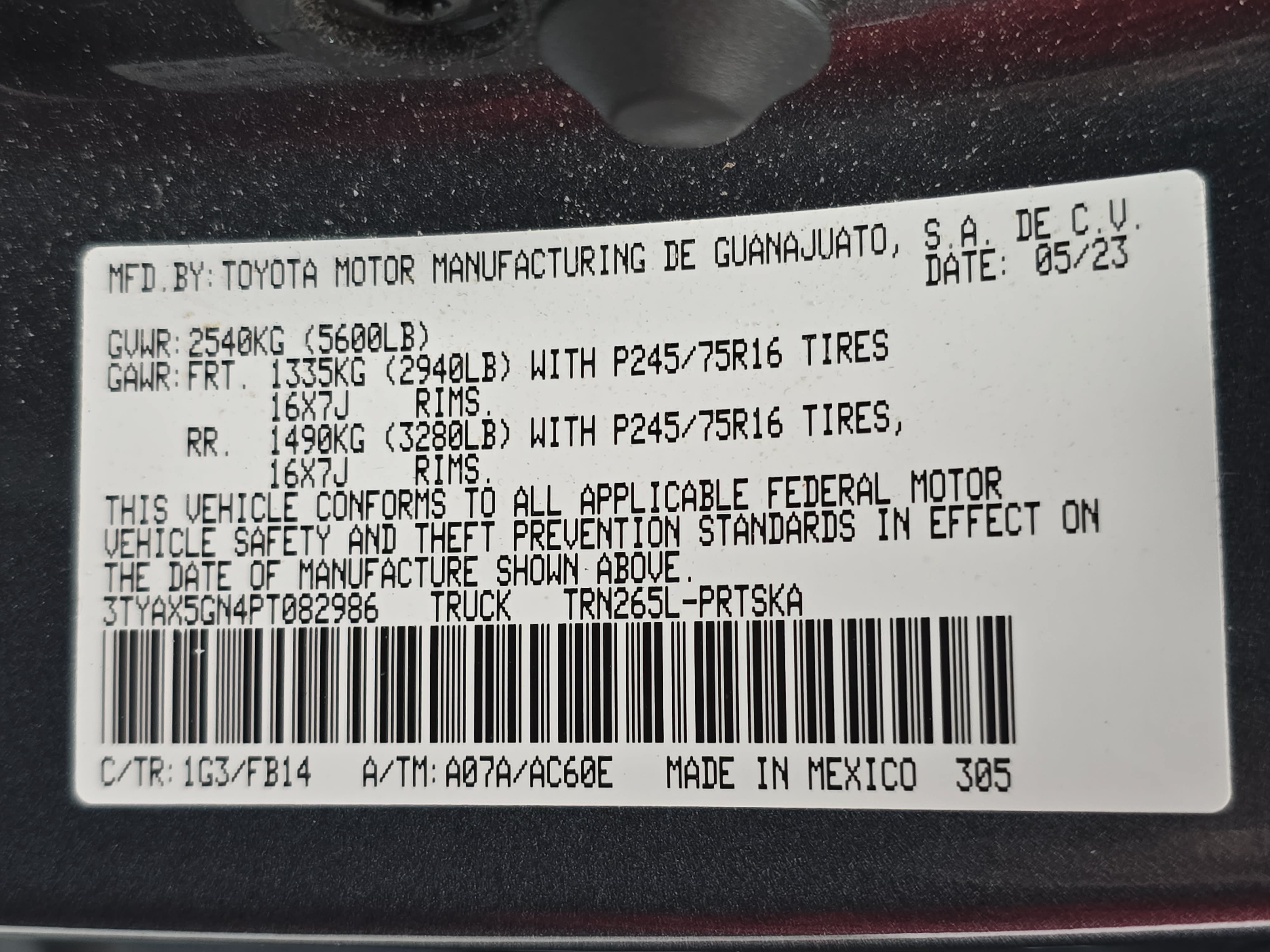 Used 2023 Toyota Tacoma SR w/ SR Convenience Package RWD image 33
