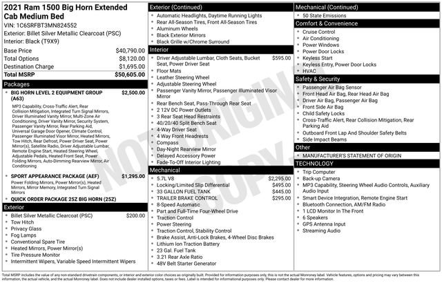 Used 2021 RAM 1500 Big Horn AWD/4WD image 31