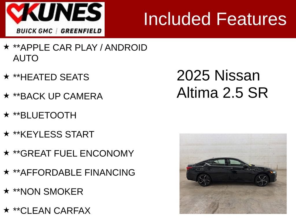 Used 2025 Nissan Altima 2.5 SR FWD image 2