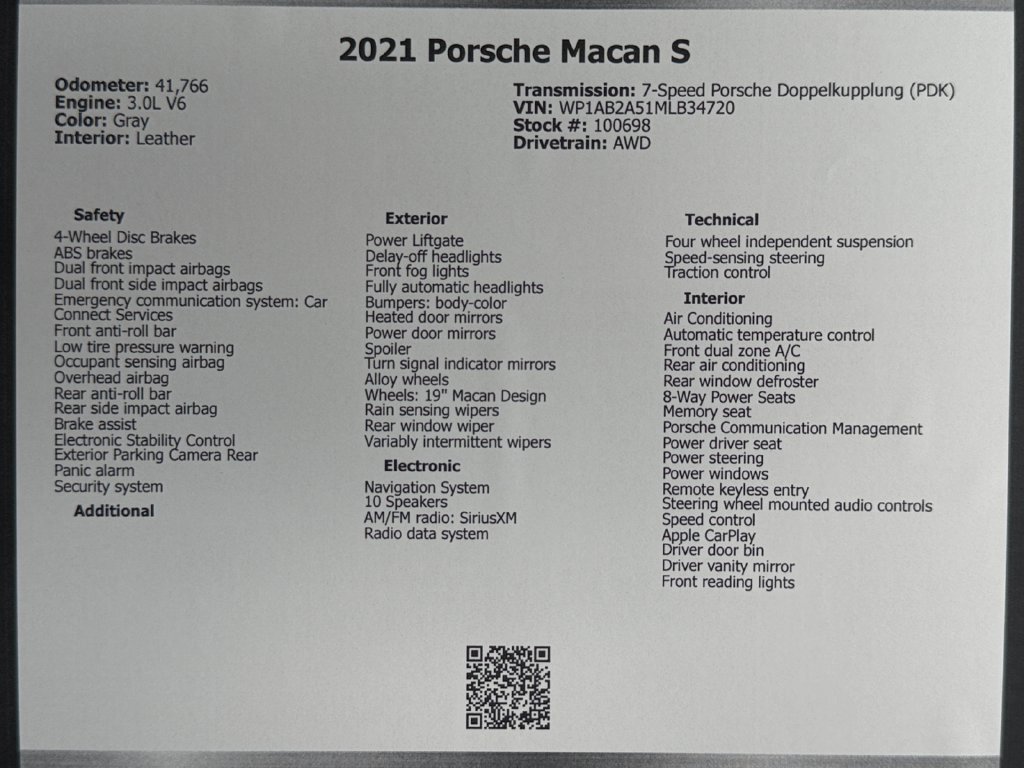 Used 2021 Porsche Macan S AWD/4WD image 49
