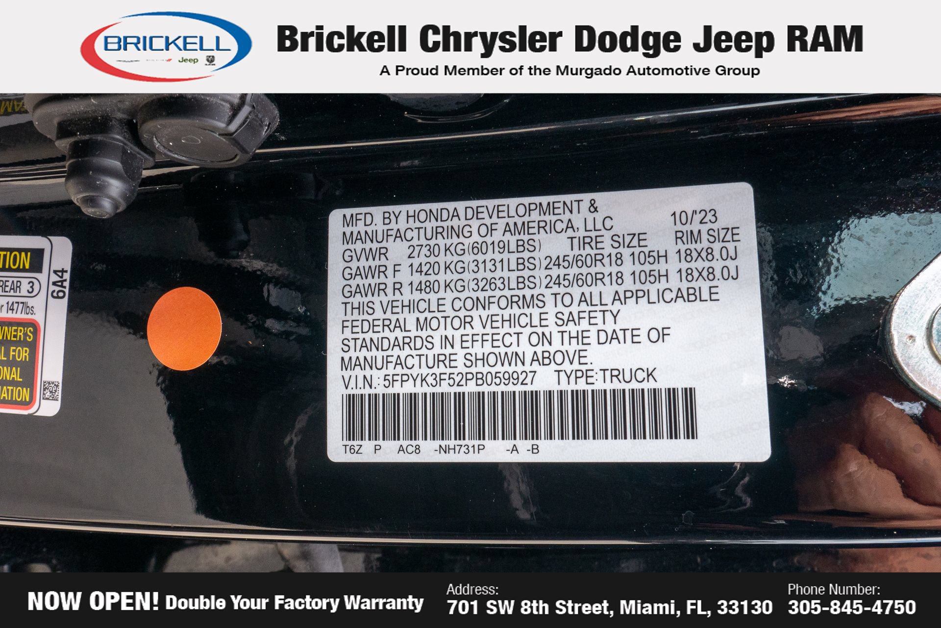 Used 2023 Honda Ridgeline RTL image 35