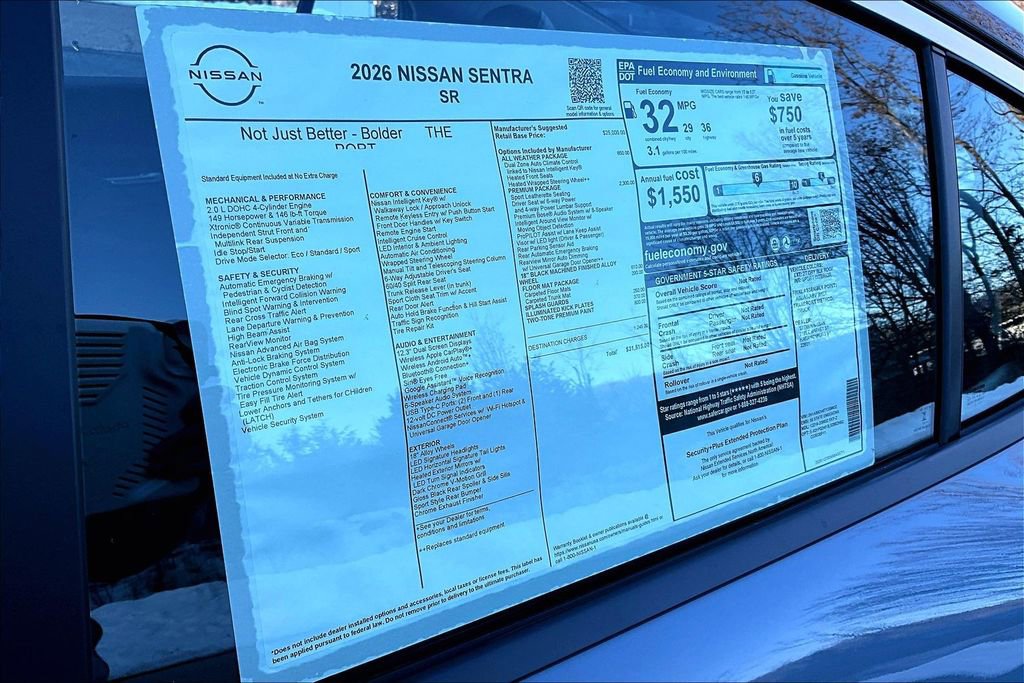 New 2026 Nissan Sentra SR w/ SR Premium Package FWD image 13