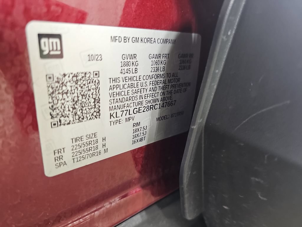 Certified 2024 Chevrolet Trax RS FWD image 40