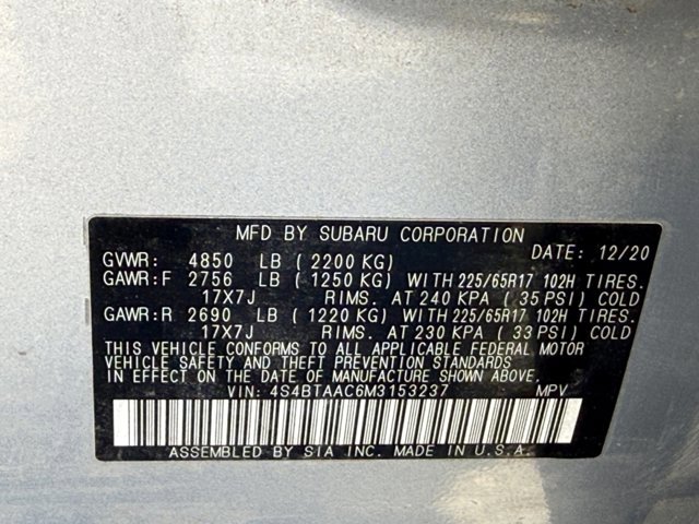 Used 2021 Subaru Outback 2.5i image 29