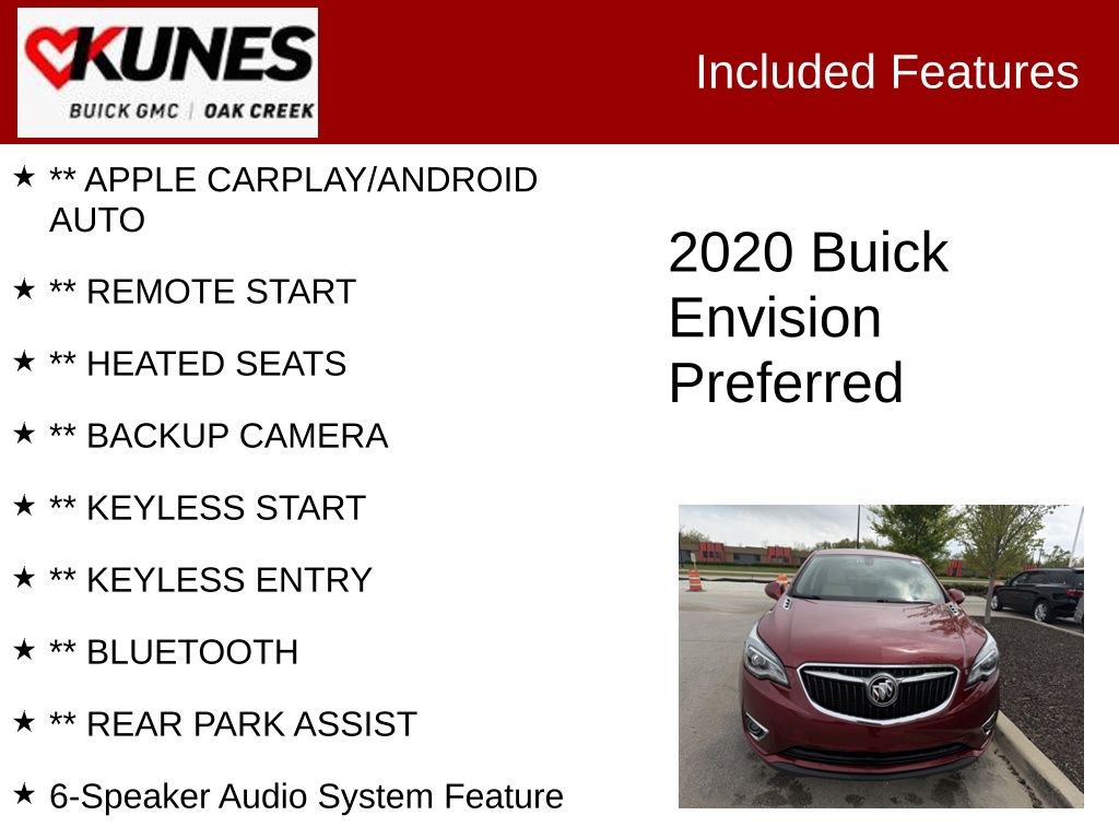 Used 2020 Buick Envision Preferred FWD image 2