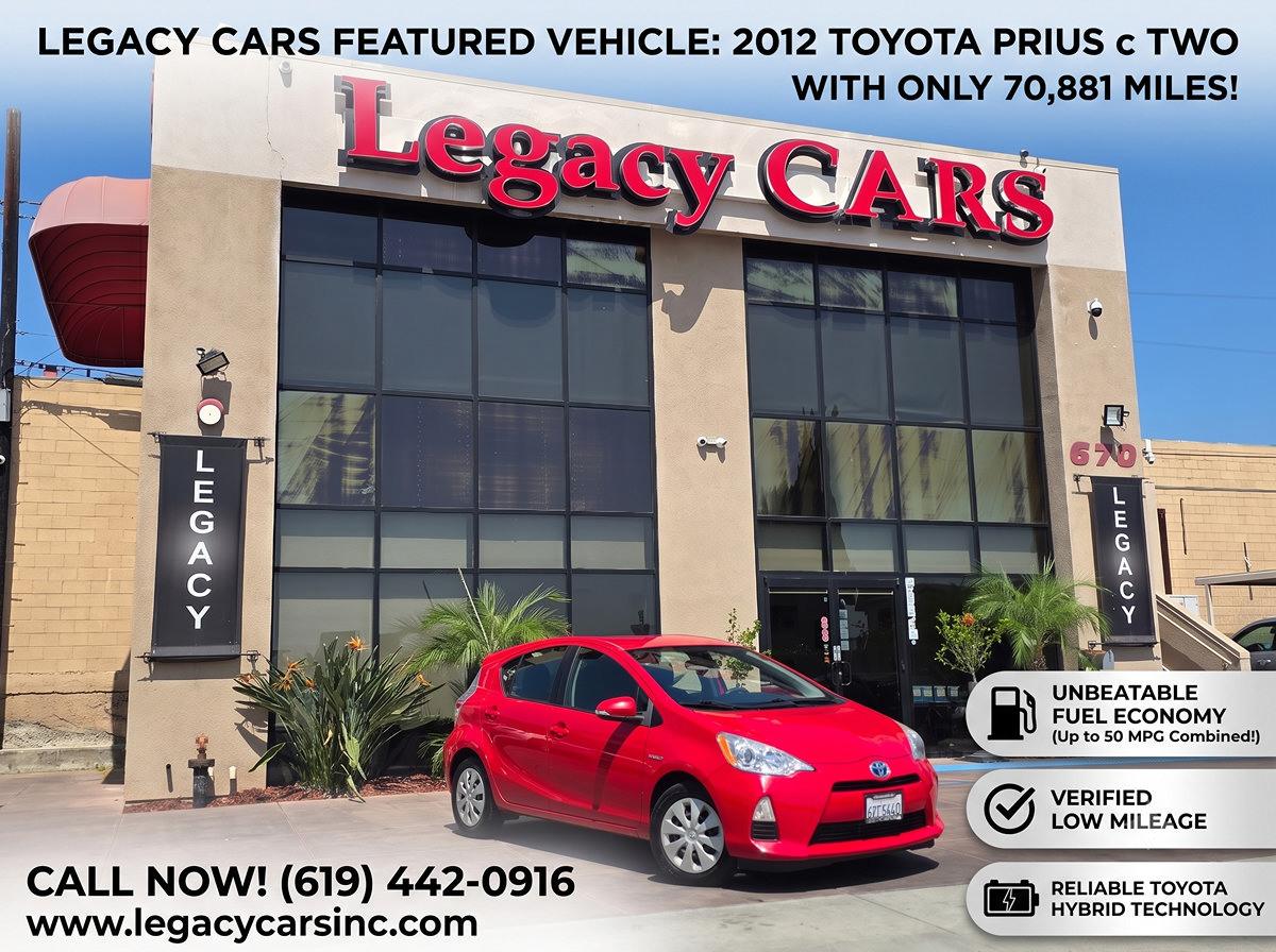 Used 2012 Toyota Prius C Two FWD image 2