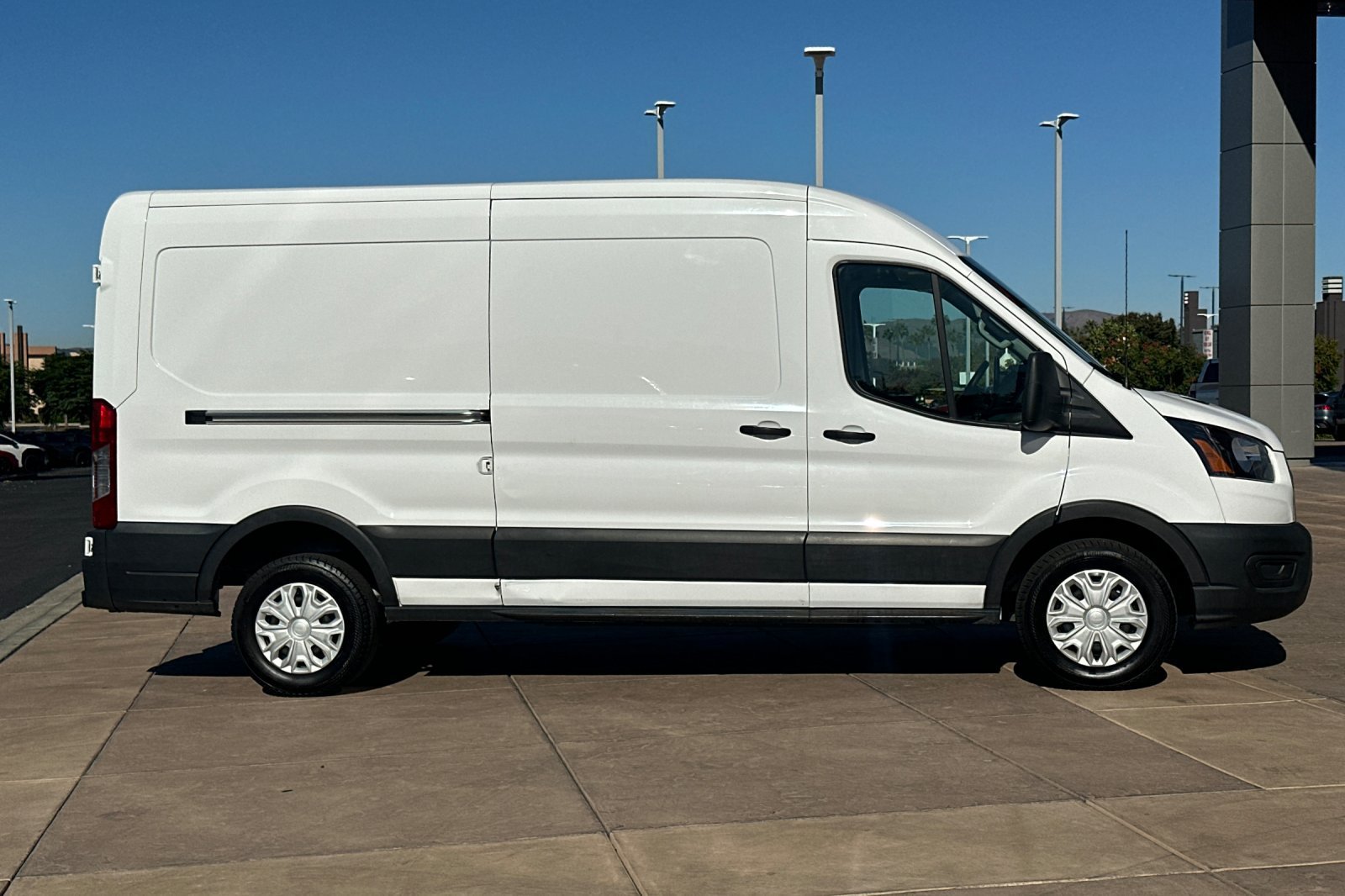 Used 2022 Ford E-Transit Medium Roof w/ Load Area Protection Package RWD image 3