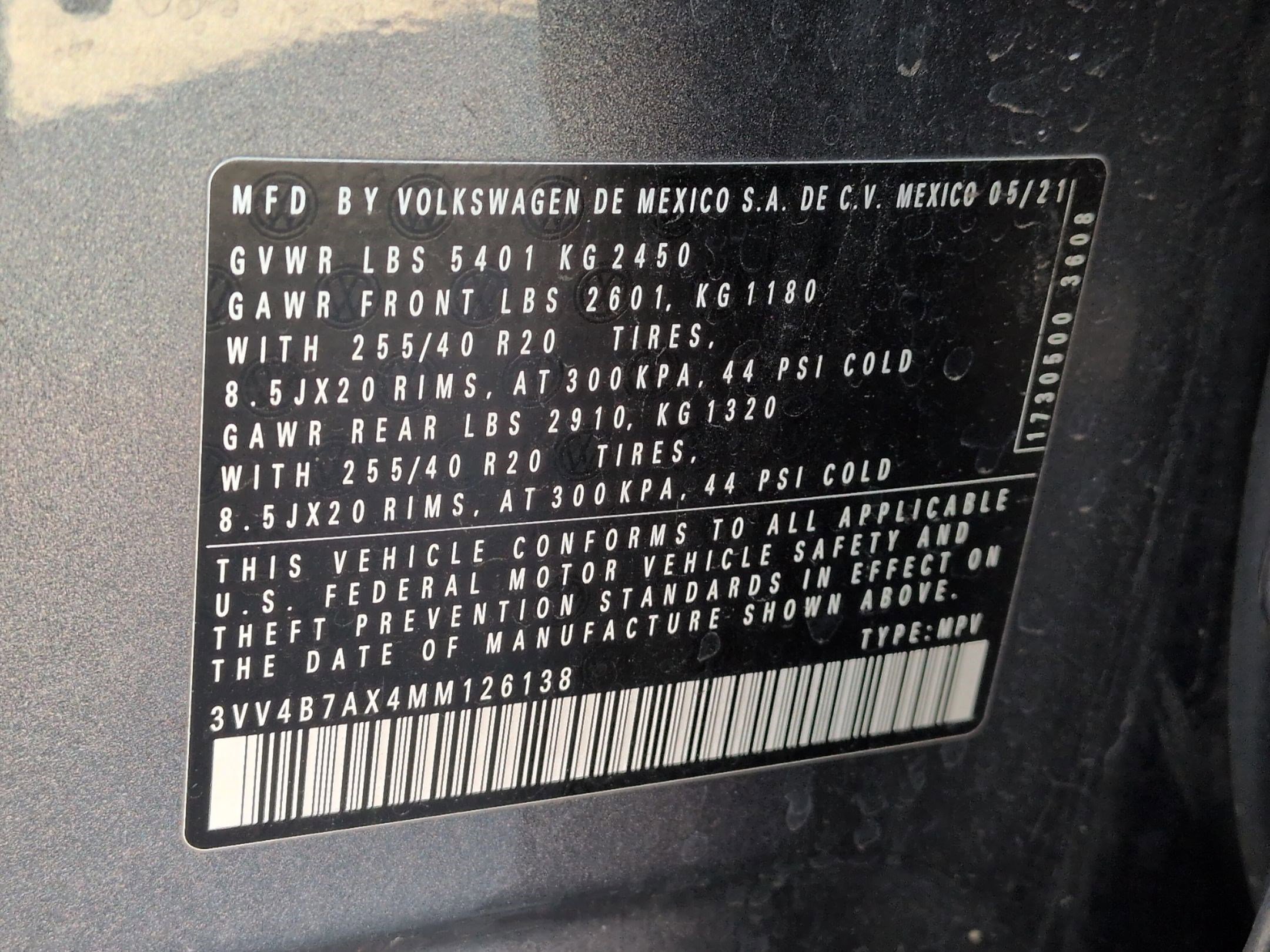 Used 2021 Volkswagen Tiguan SEL Premium R-Line w/ 3rd Row Seat Package image 32