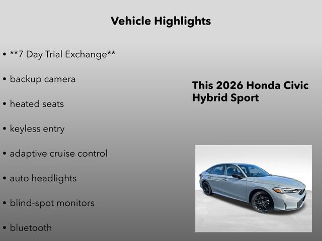 New 2026 Honda Civic Sport image 5