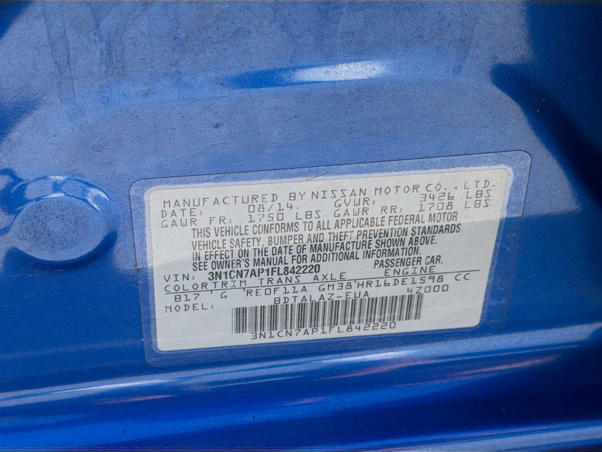 Used 2015 Nissan Versa S Plus image 33