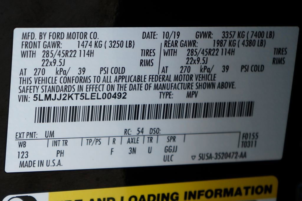 Used 2020 Lincoln Navigator Reserve w/ Equipment Group 208A Reserve image 56