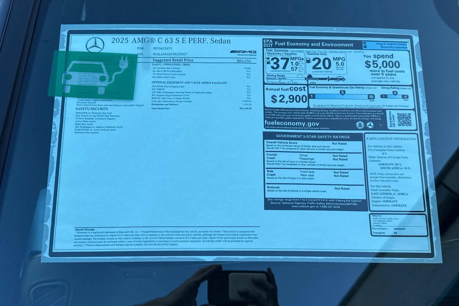 New 2025 Mercedes-Benz C 36 AMG S image 29