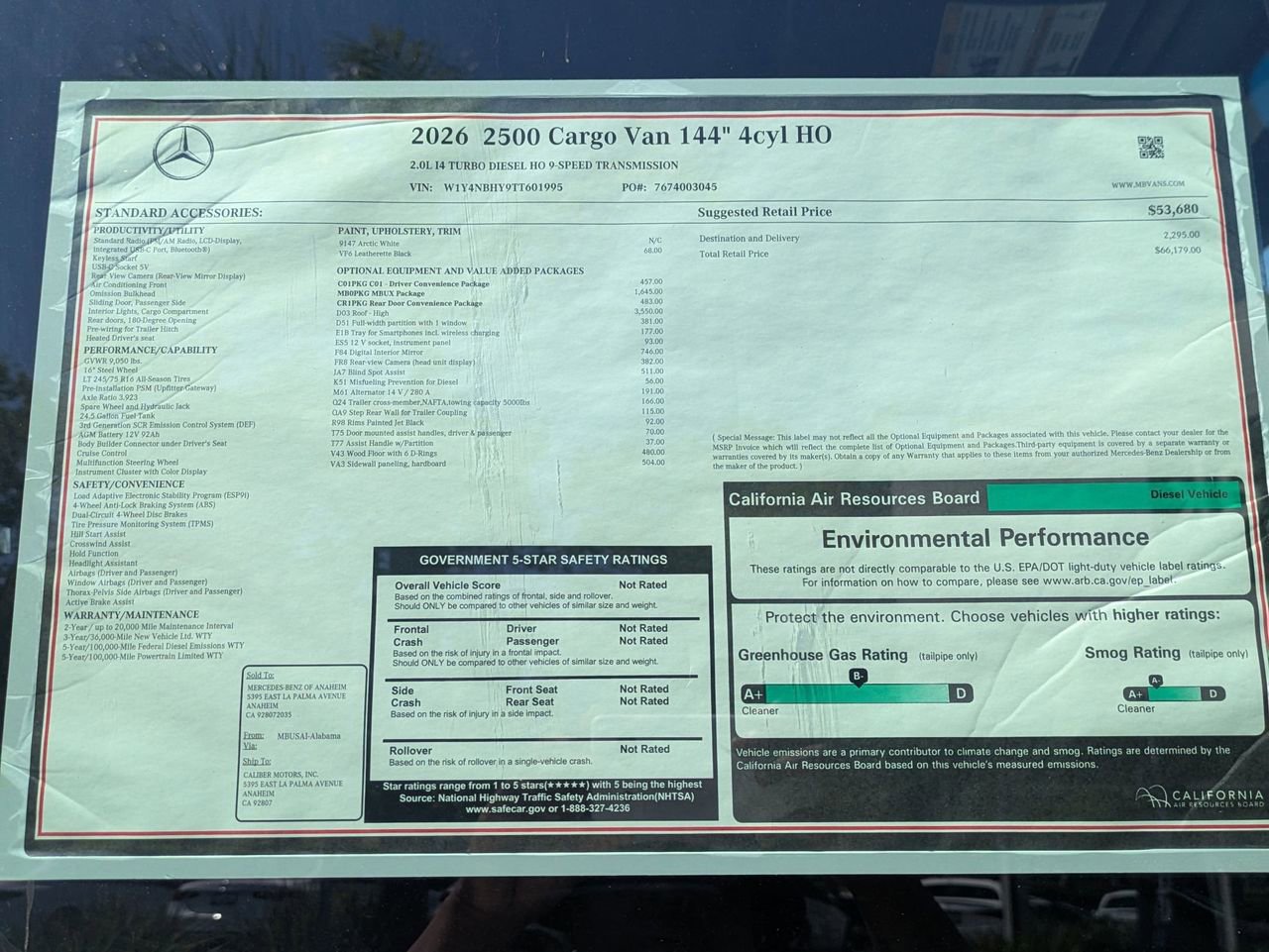 New 2026 Mercedes-Benz Sprinter 144 Cargo image 14