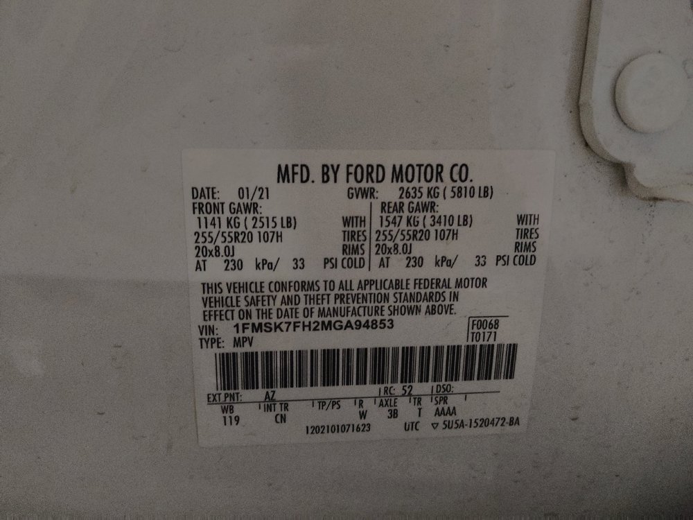 Used 2021 Ford Explorer Limited w/ Equipment Group 301A RWD image 33