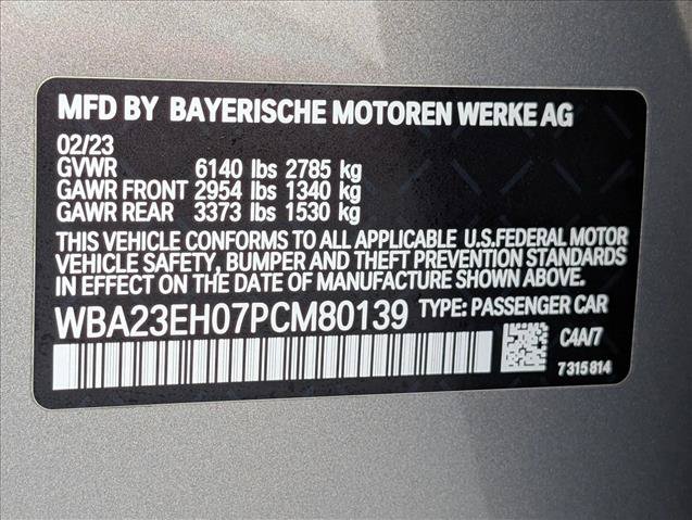 Certified 2023 BMW 740i w/ Parking Assistance Package RWD image 20
